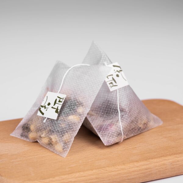 PLA corn fiber non-woven fabric with dot pattern and thread label tea bag - 图片 4