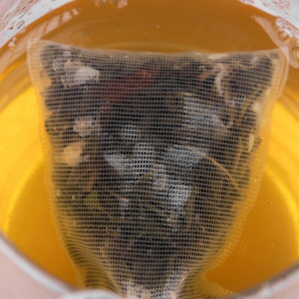 PA nylon gauze mesh with thread label tea bag - 图片 4